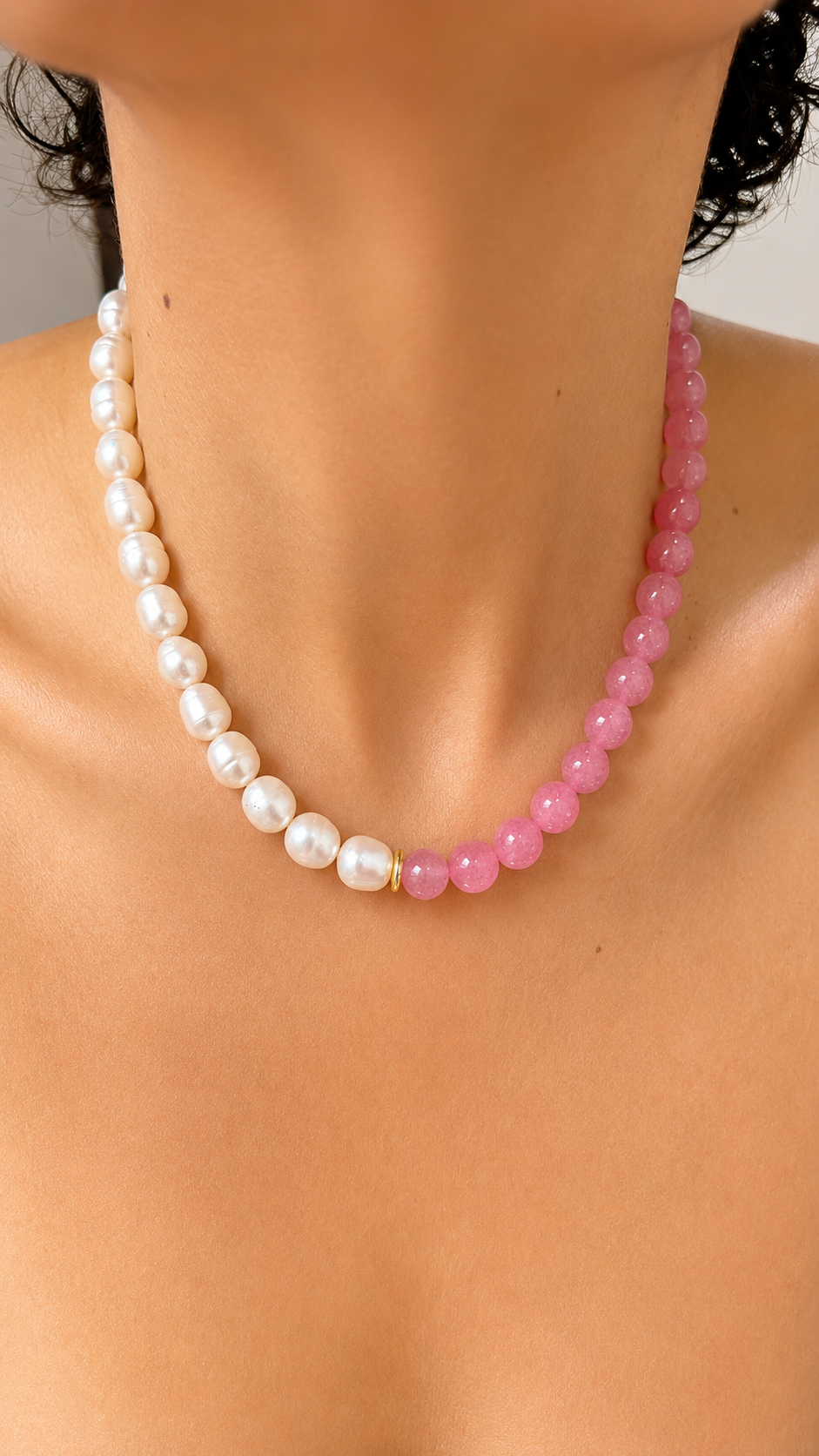 Candy Jade & Pearl Necklace