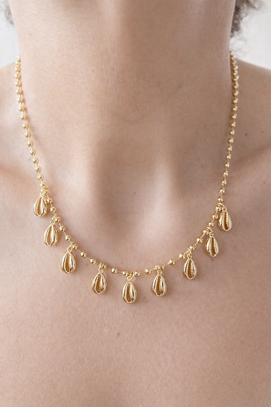 Tiny Shells Charm Chain Necklace