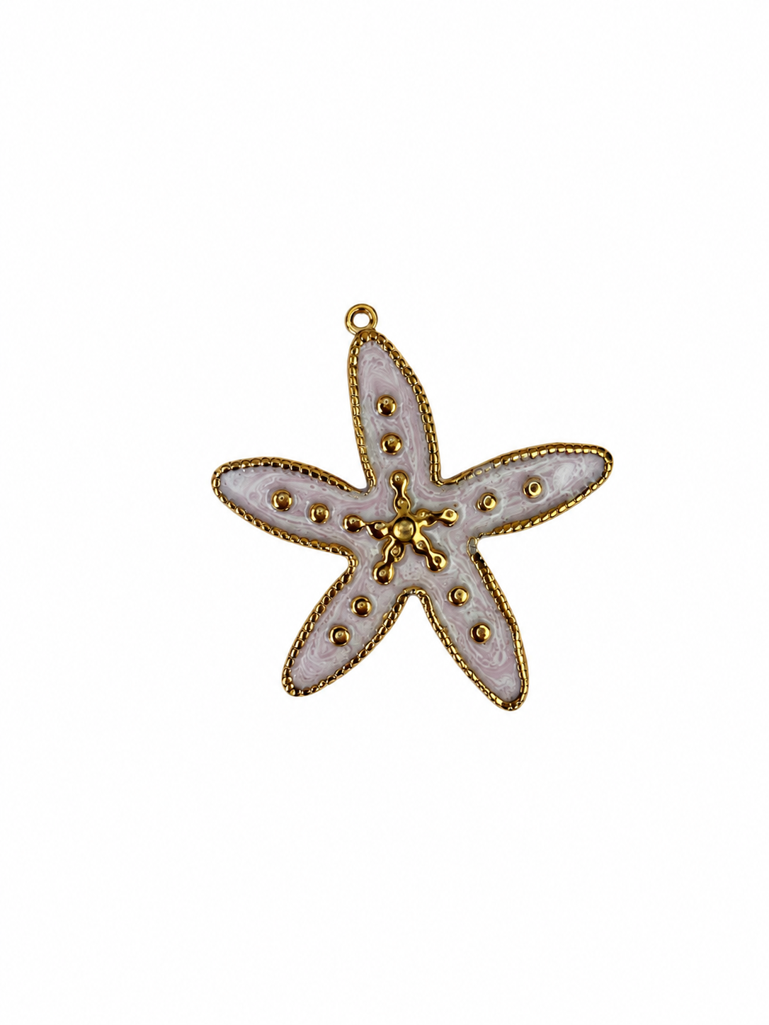 Enameled Starfish Pendant