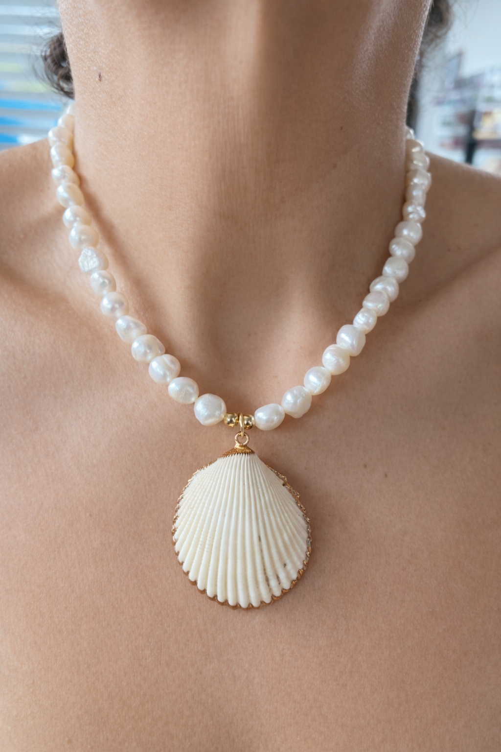Pearls & Shell Necklace