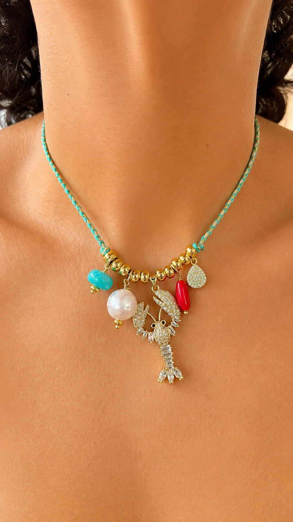 Caribe Tropical - Turquoise Cord Necklace - 4 Styles