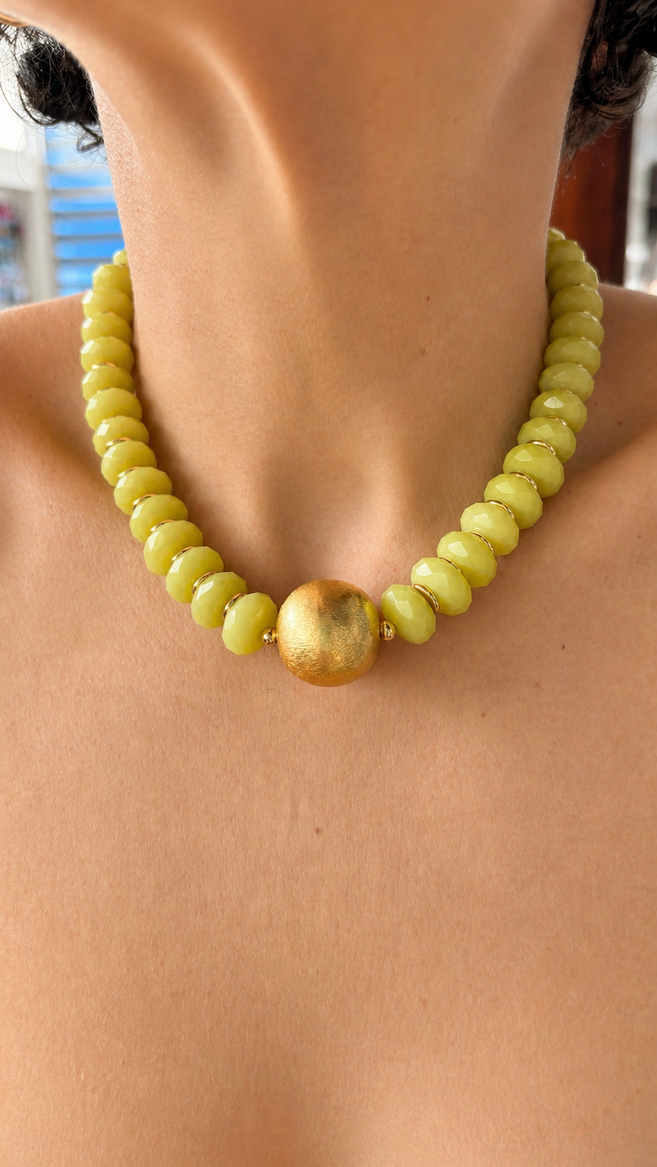 Green Aventurine Bold Necklace