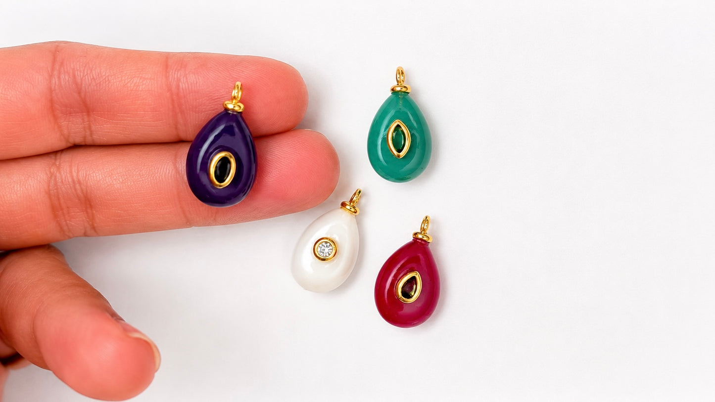 Candy Jade Drop Charms