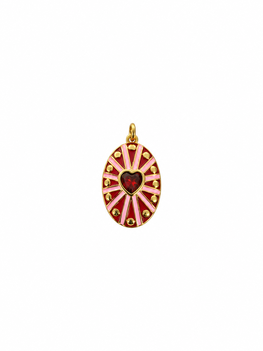 Enameled Heart Medal