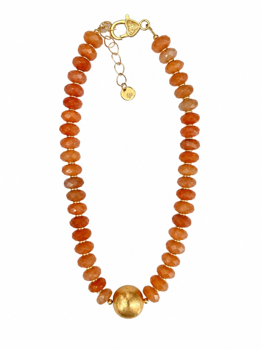 Red Aventurine Faceted Necklace
