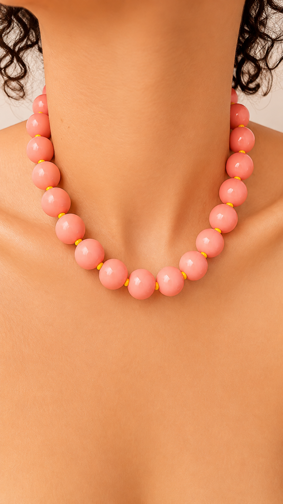 Gum Ball Necklaces - 16mm- Pink Lemonade