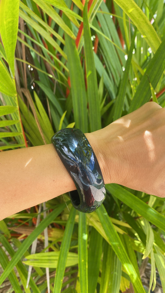Black Marble Bangle
