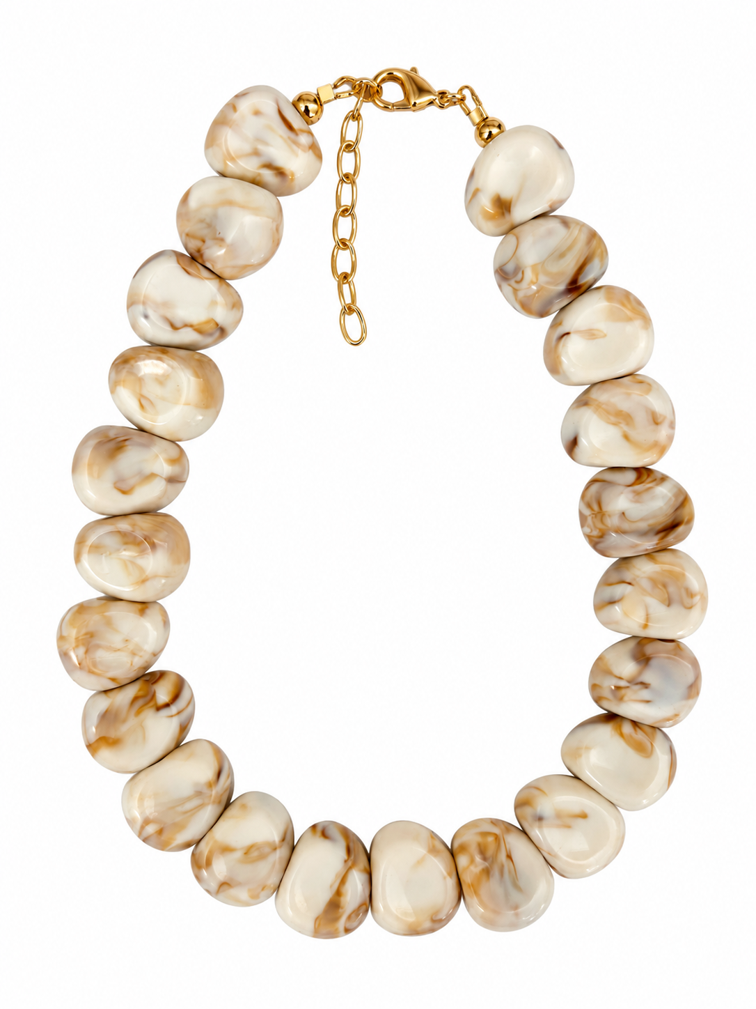 Acrylic Necklace - Stone Pebble