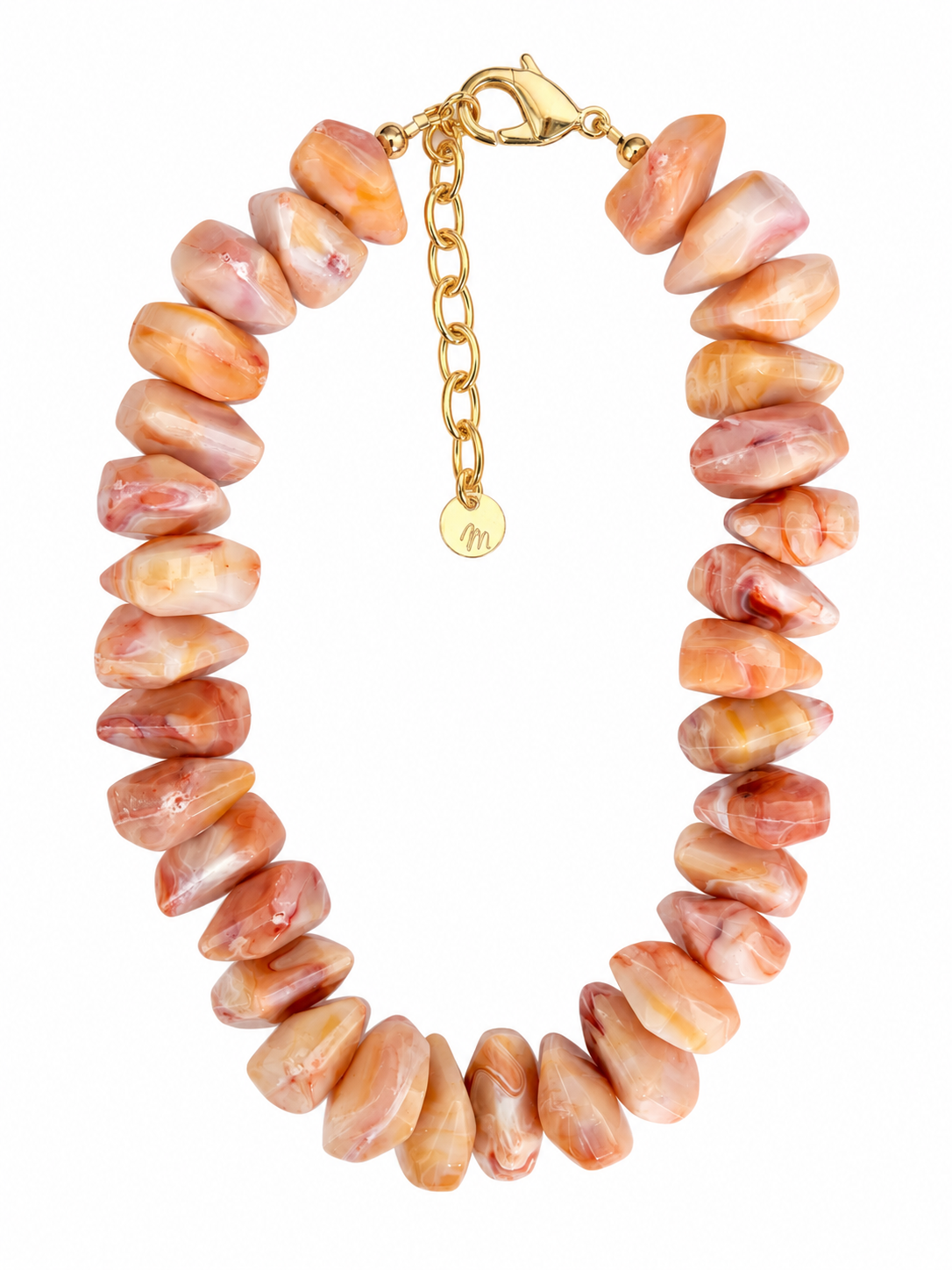 Coyoacán Necklace - Coral