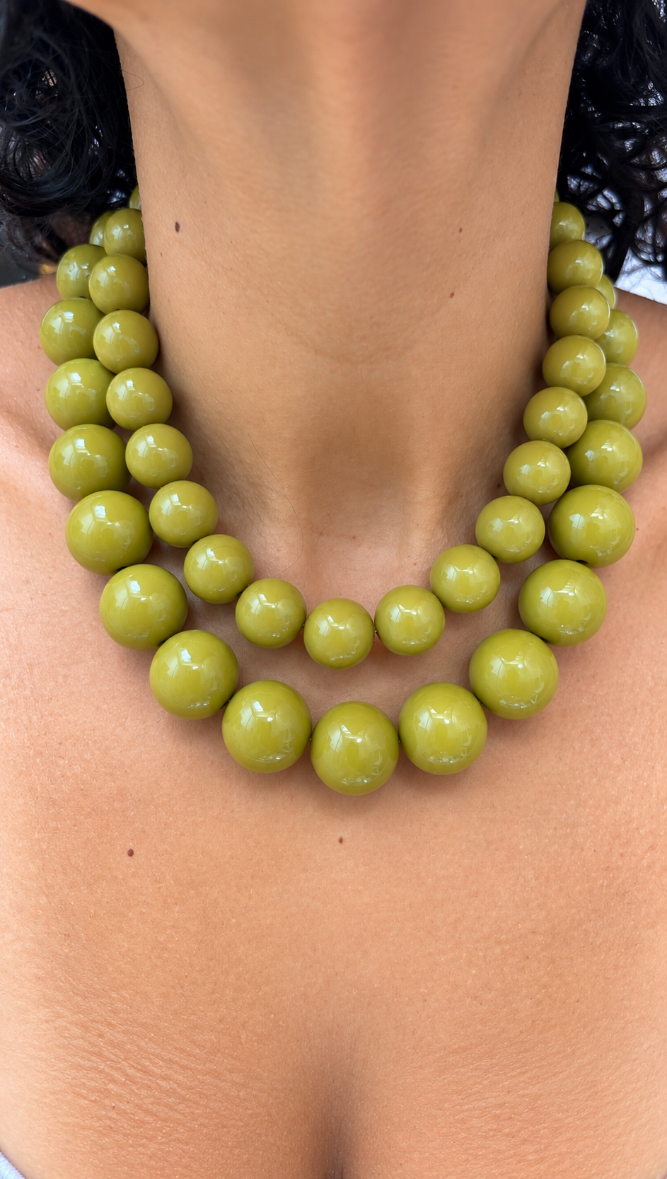 GumBall Necklace - Olivine