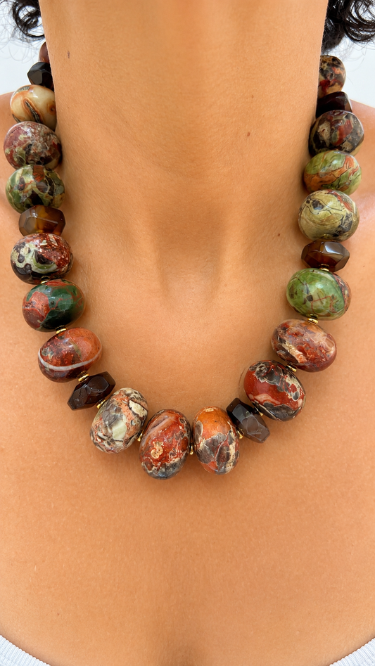 Imperial Jasper Beaded Necklace