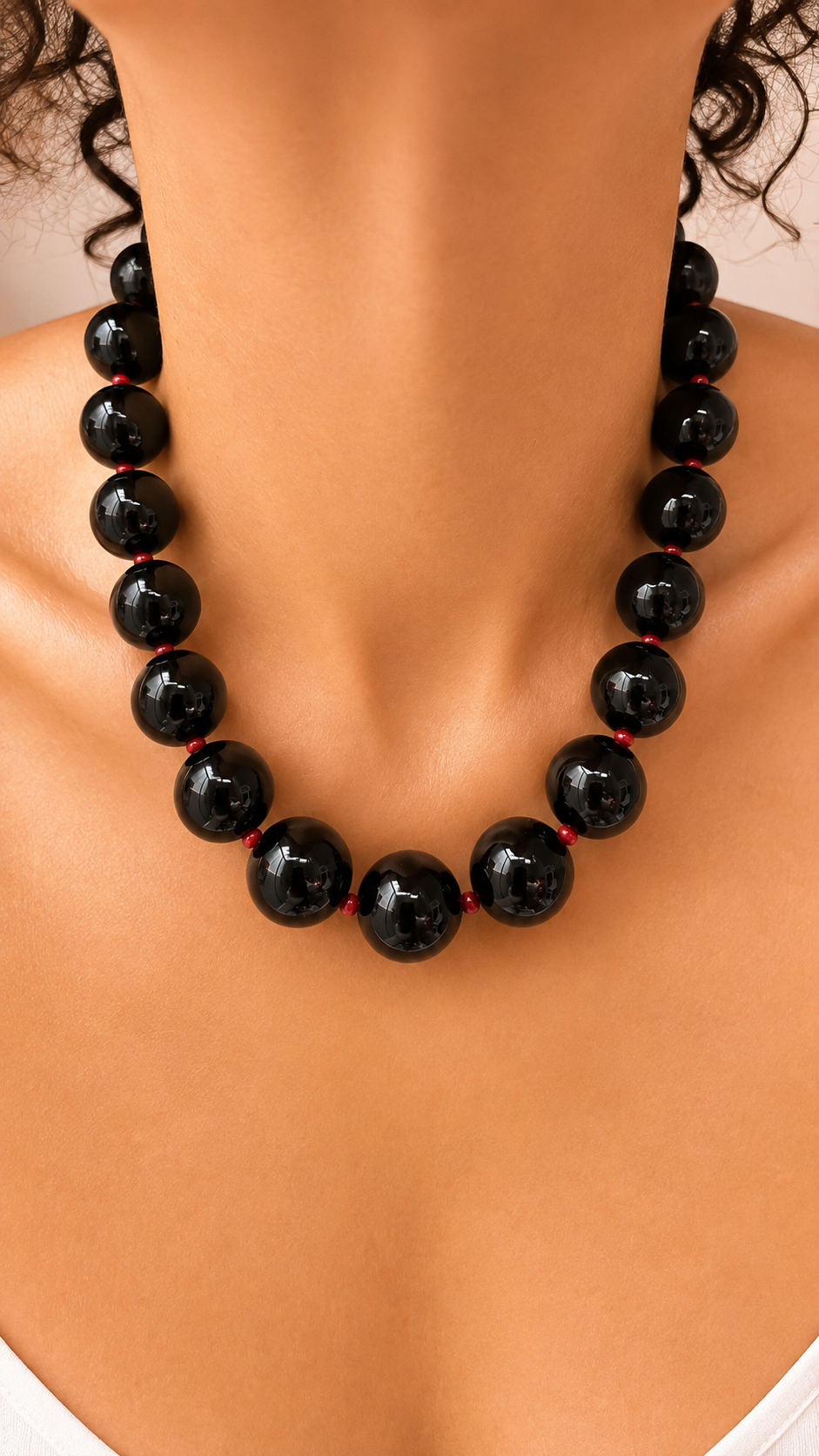 Gum Ball Necklaces -20mm- Black