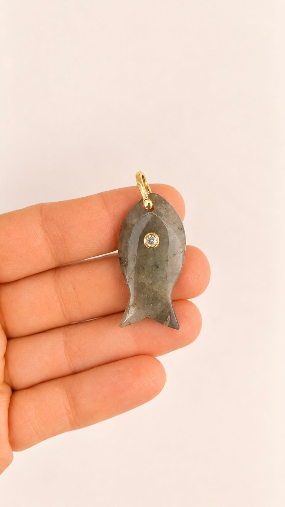 Labradorite Fish Pendant