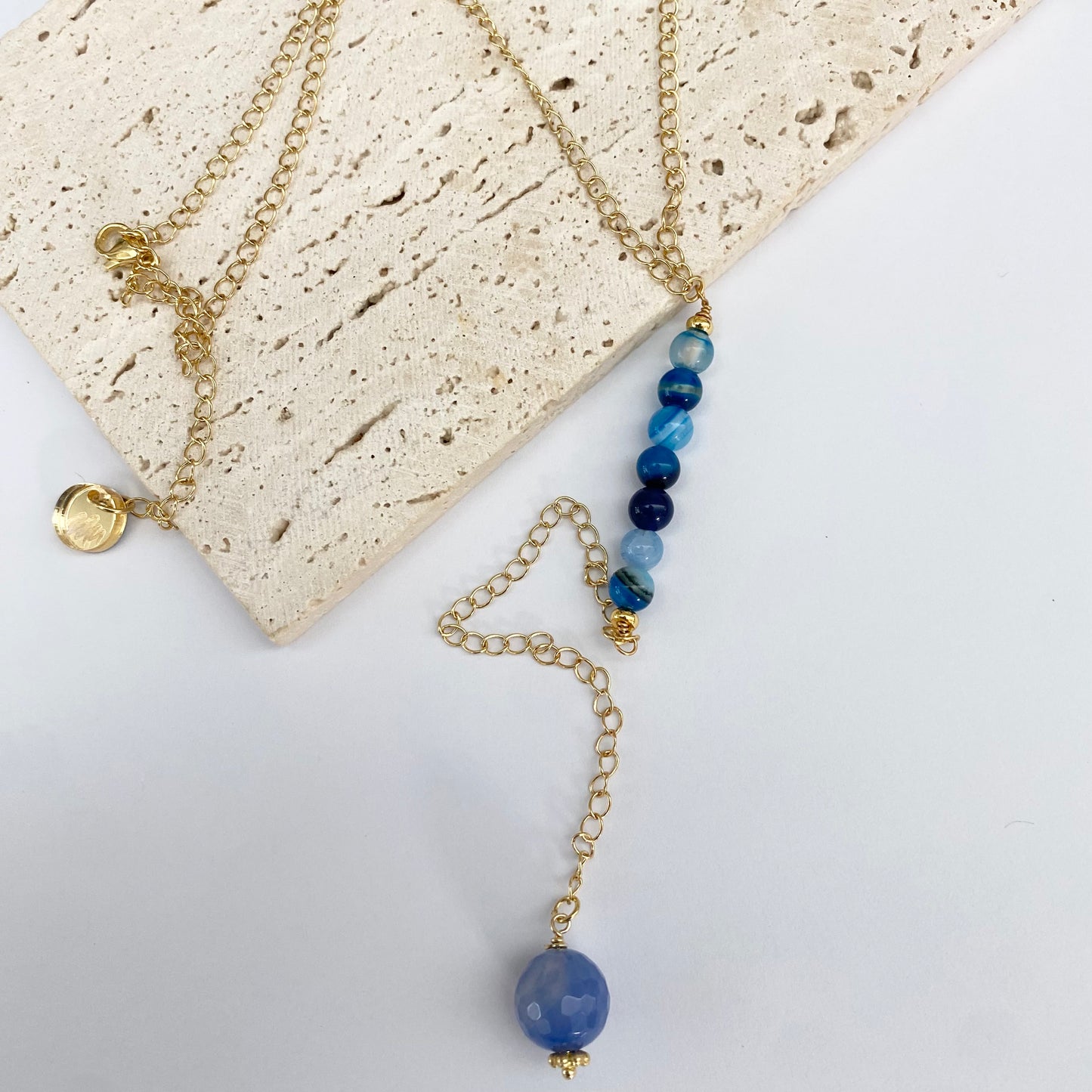 Blue Agate Lariat
