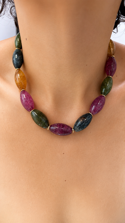 Rainbow Agate Necklace