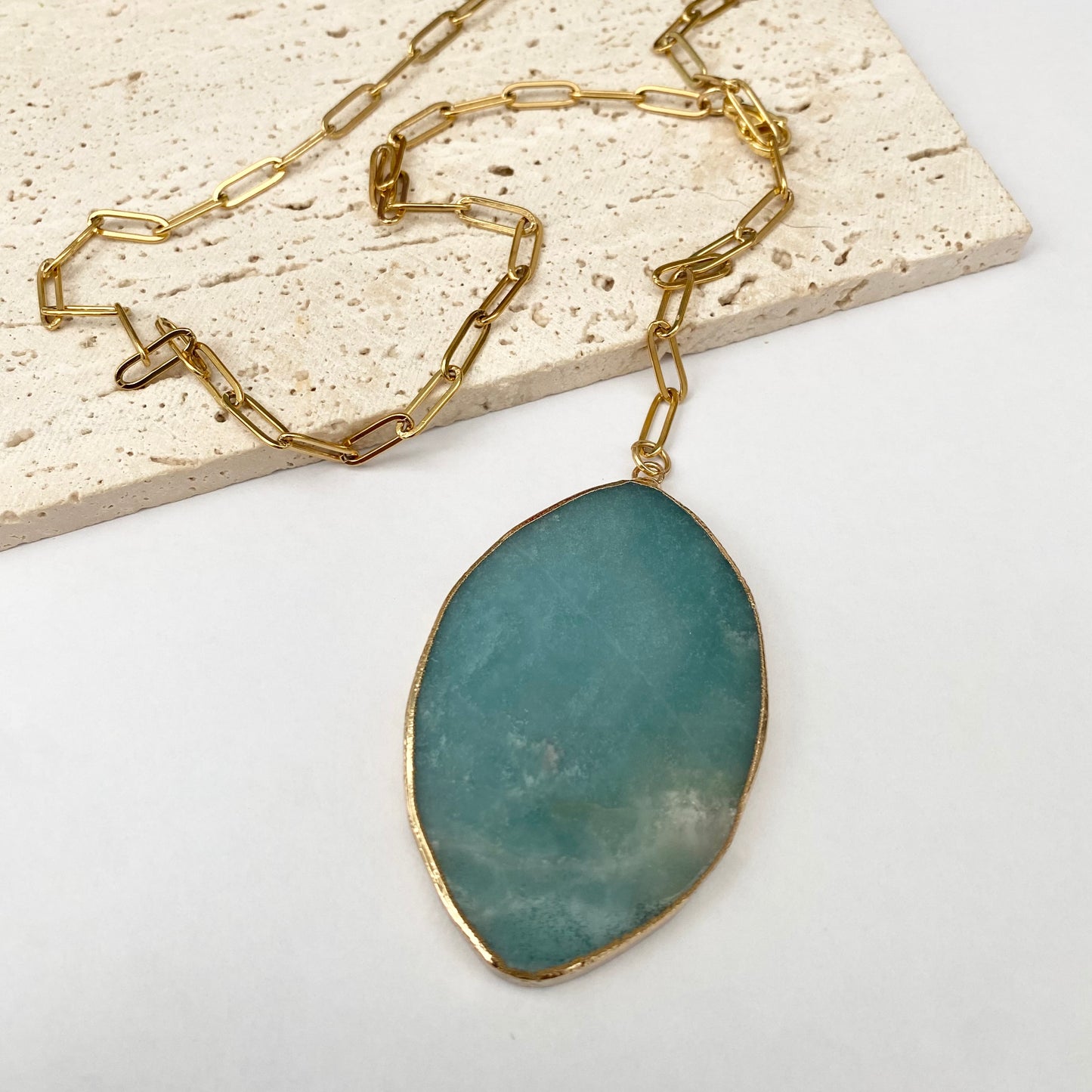 Bianca - Amazonite Pendant