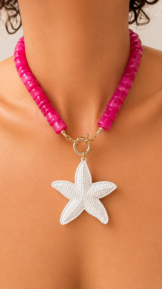 Bright Summer Acrylic Necklace