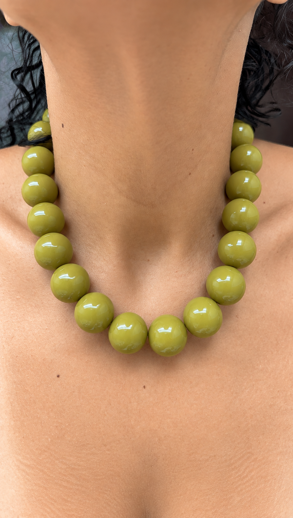 GumBall Necklace - Olivine