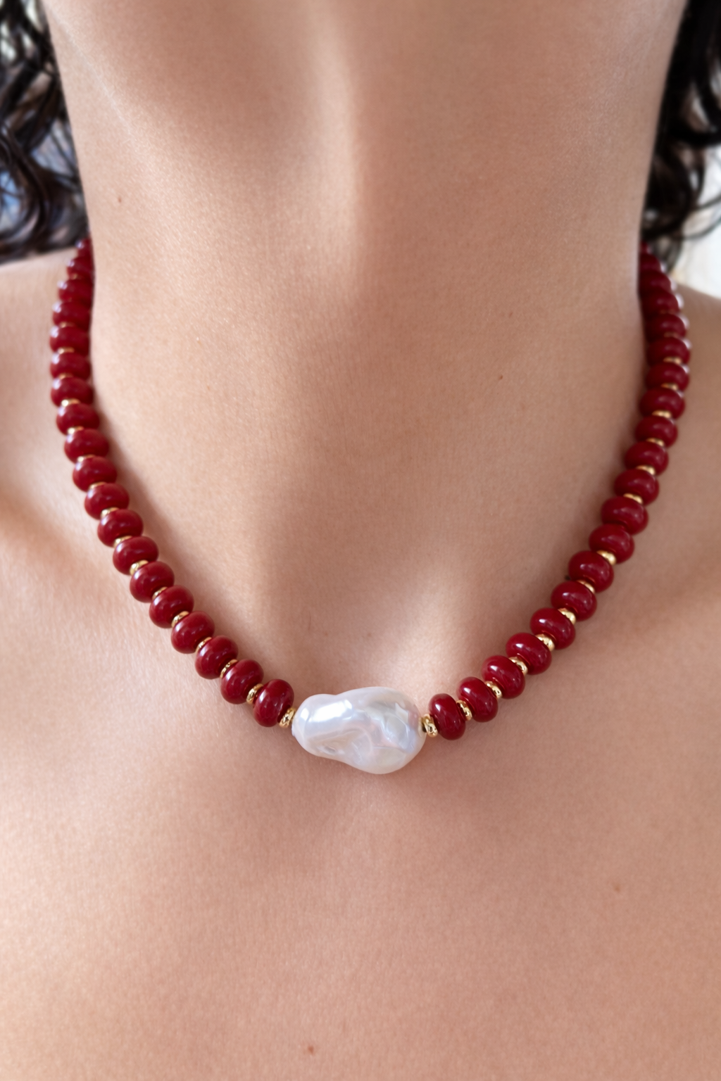 Cabernet Pearl Necklace