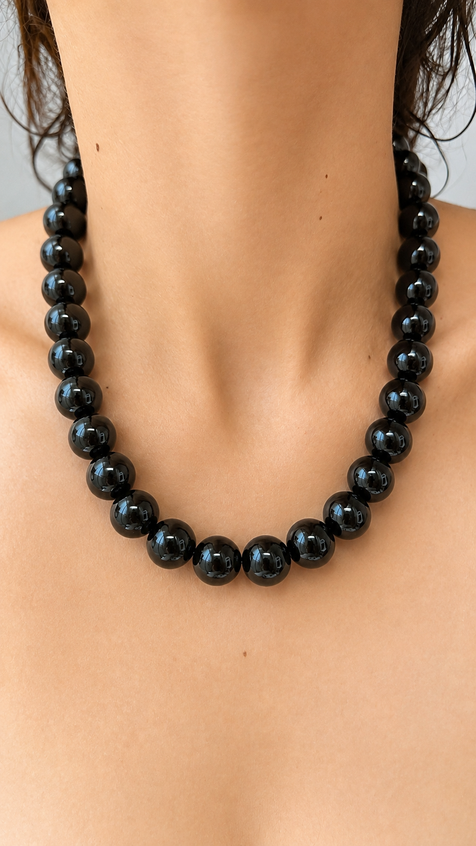 Gumball Necklace -16mm Black