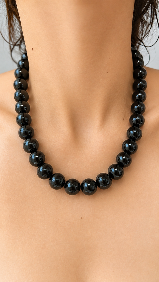 Gumball Necklace -16mm Black