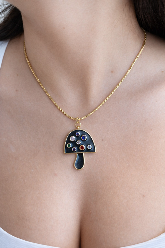 Large Mushroom - Black