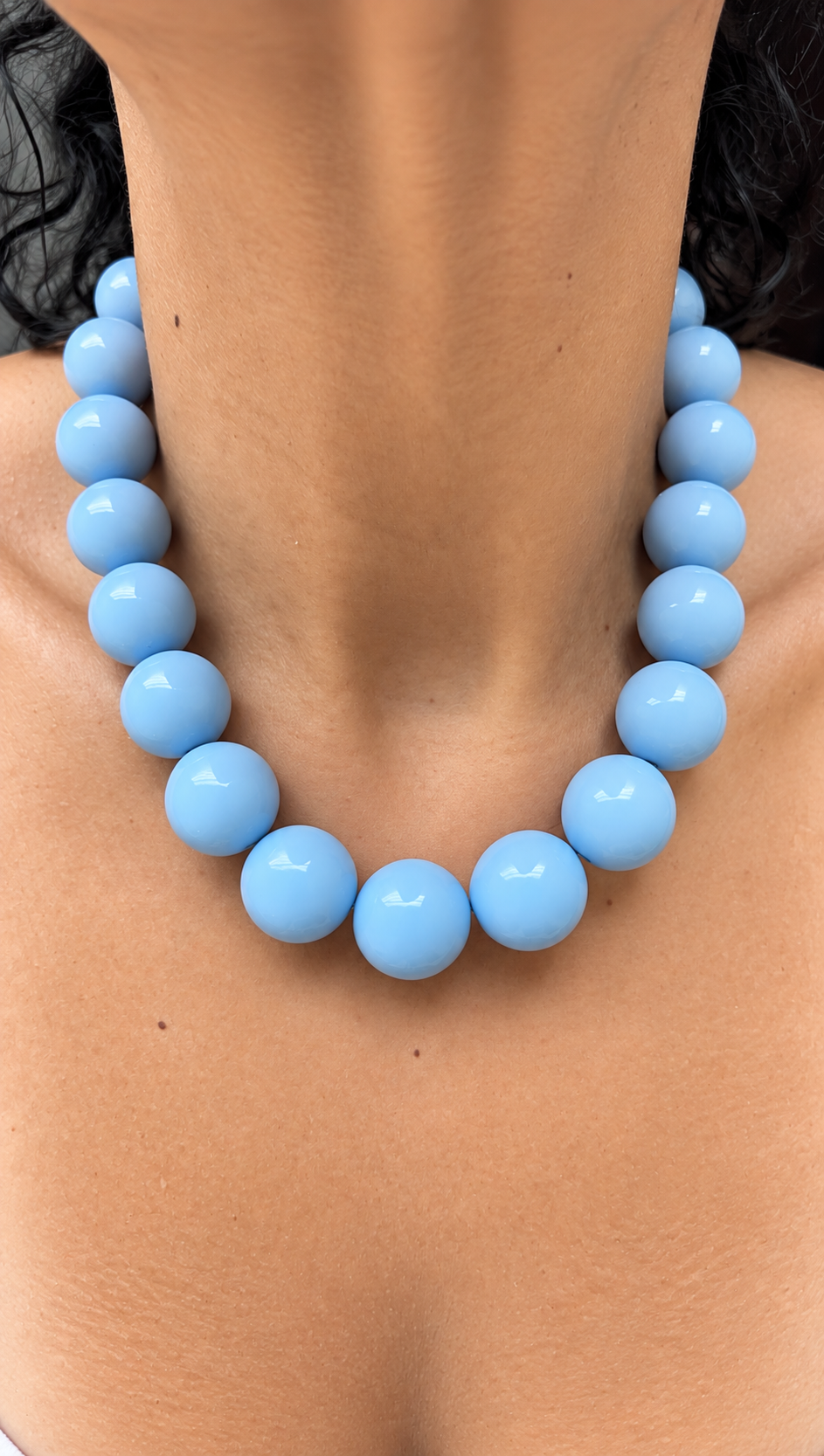 Gum Ball Necklace - Sky Blue