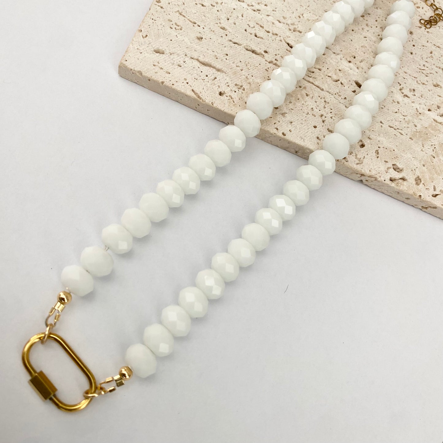 Add a Pendant Crystal Necklace - 5 Colors to Choose From