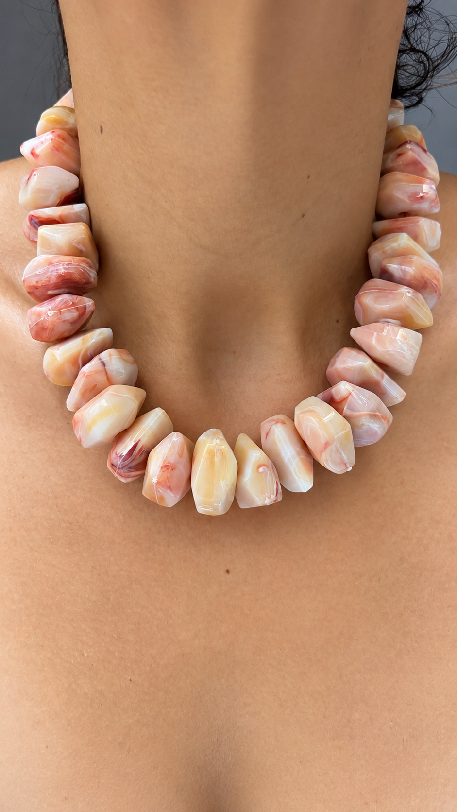 Coyoacán Necklace - Coral