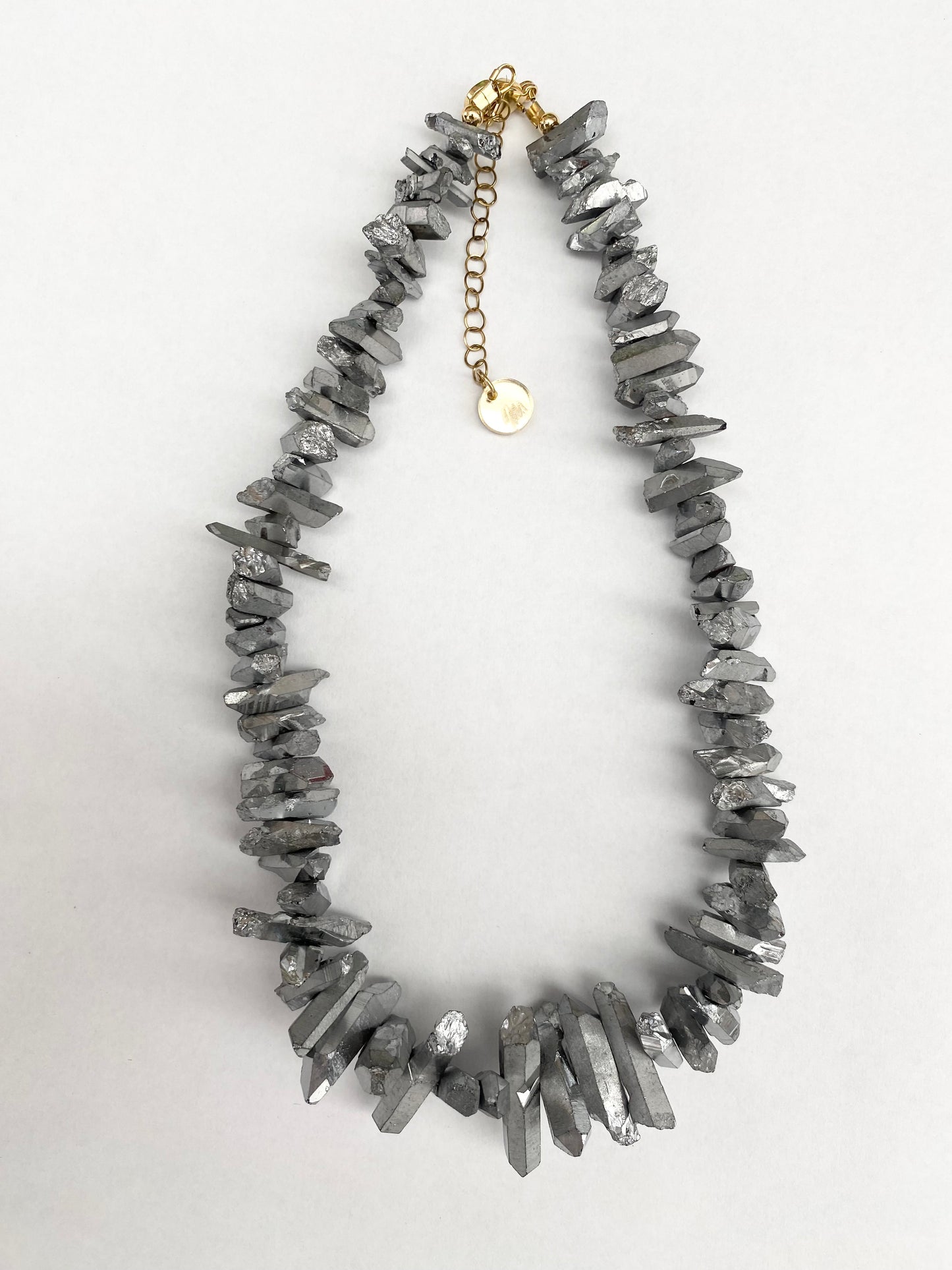 Crystal Quartz Necklace - Silver