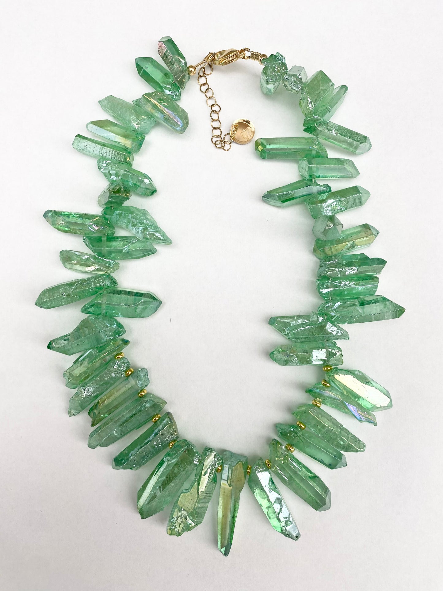 Crystal Quartz Necklace- Green