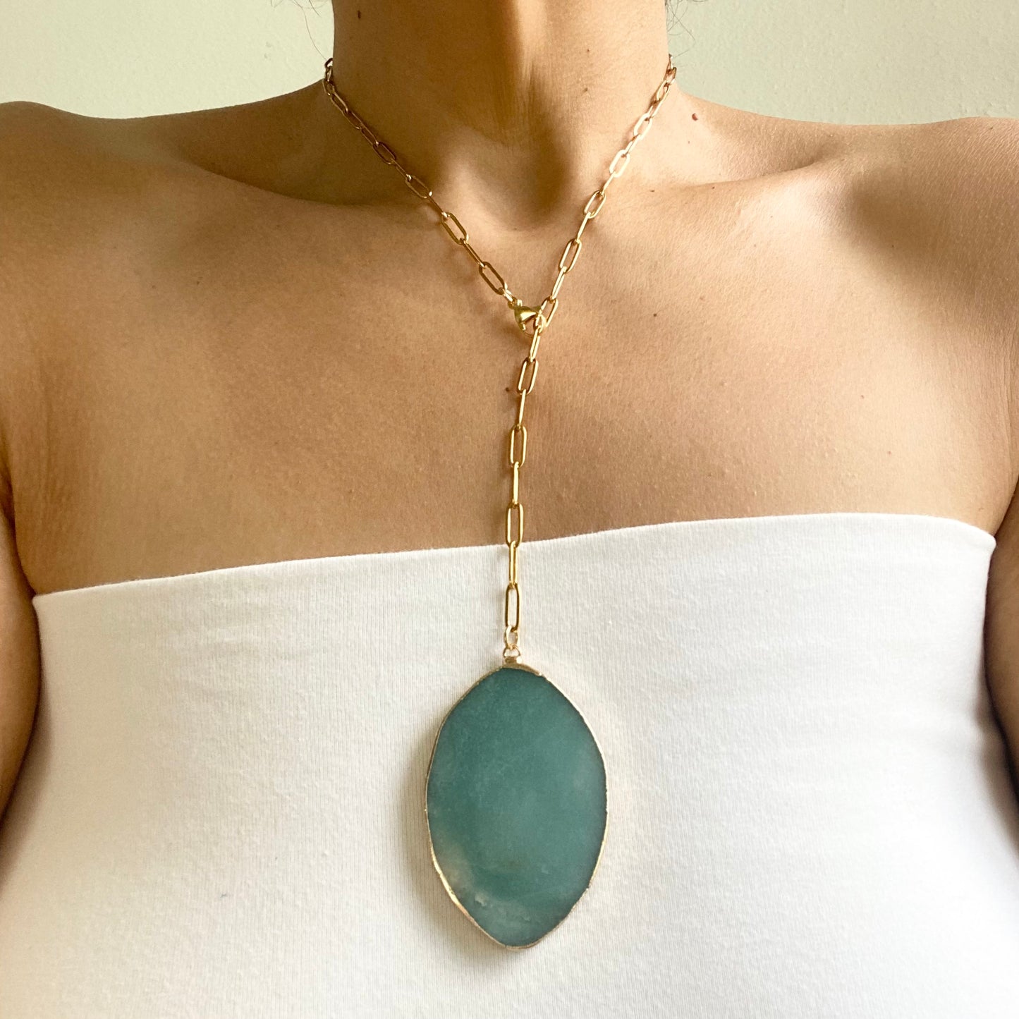 Bianca - Amazonite Pendant