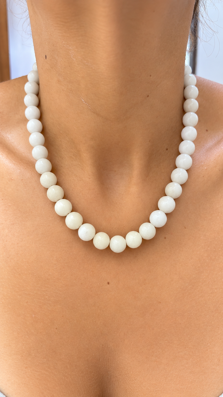 The Essentials - Faceted Jade Necklace