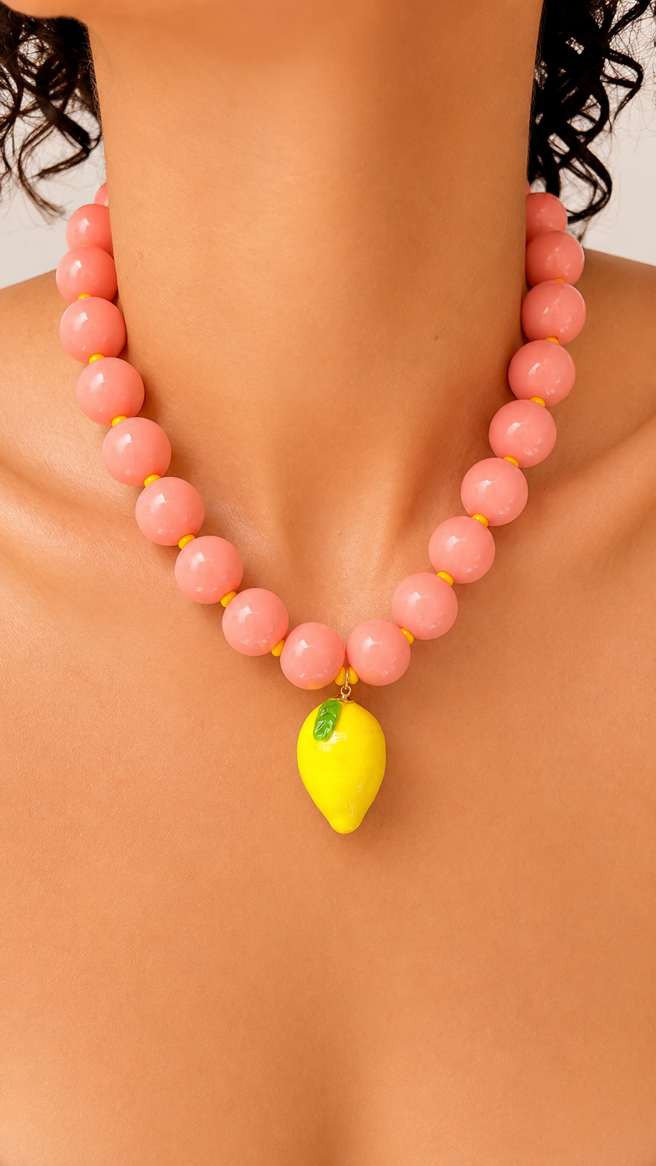 Gum Ball Necklaces - 16mm- Pink Lemonade