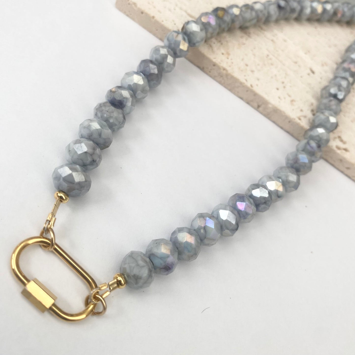 Add a Pendant Crystal Necklace - 5 Colors to Choose From