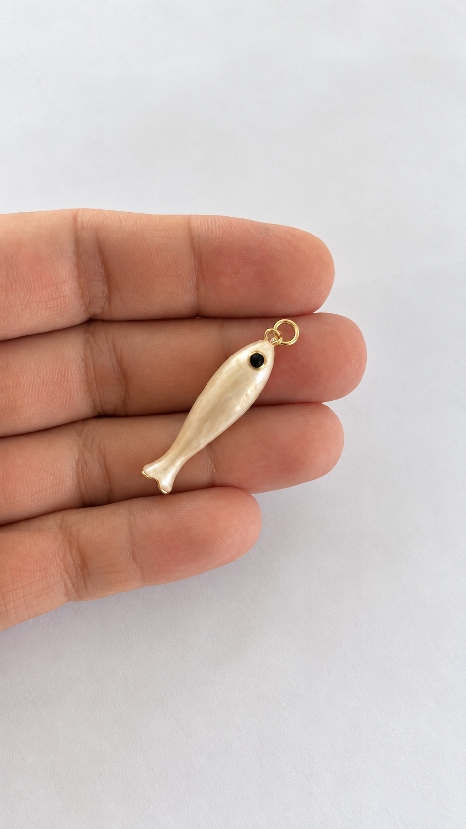 Enameled One Eye Fish Charm