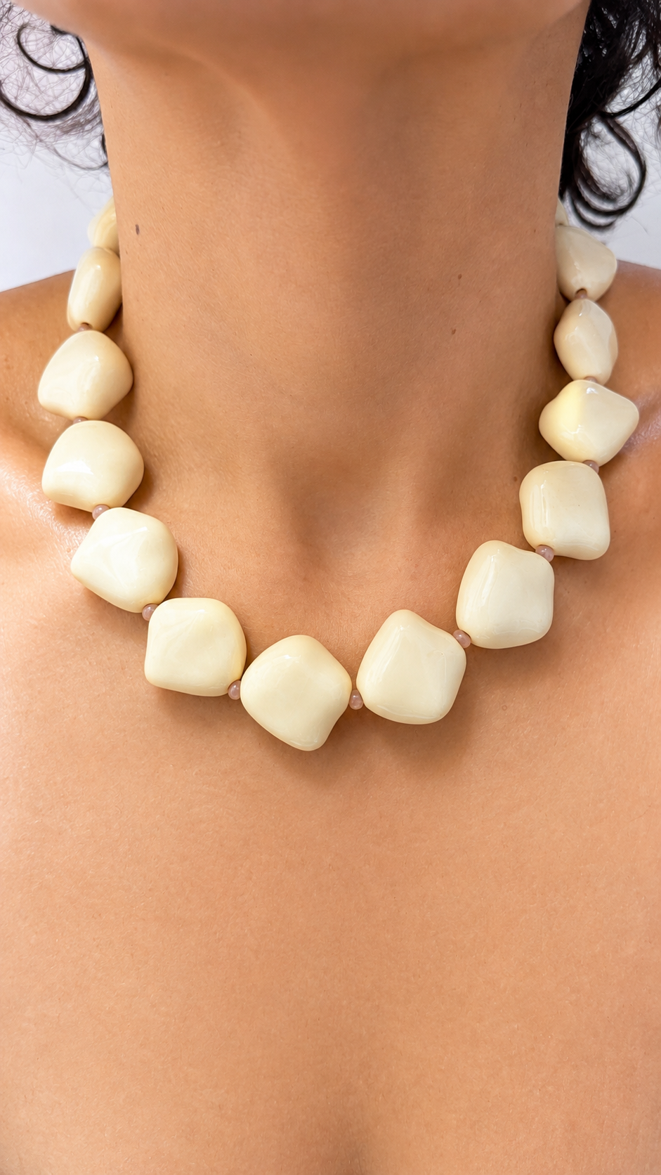 Nugget Necklace - 20mm - Ivory