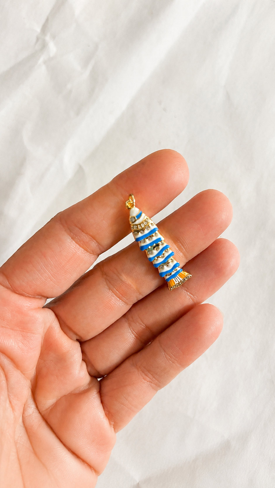 Cloisonné Small Fish Charm