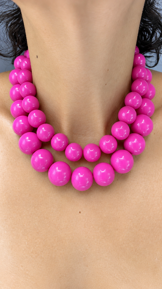 Gumball Necklaces - Fucsia