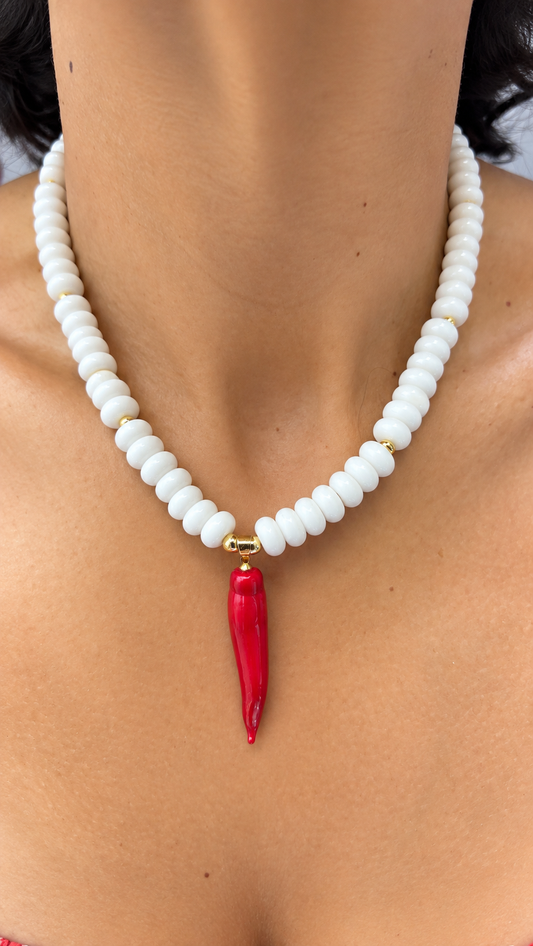 Cornicello Beaded Necklace